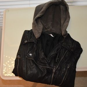 Free People leather biker jacket